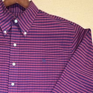 Brooks Brother Gingham Plaid Oxford Sport Shirt | Non-Iron Stretch | 1XLT